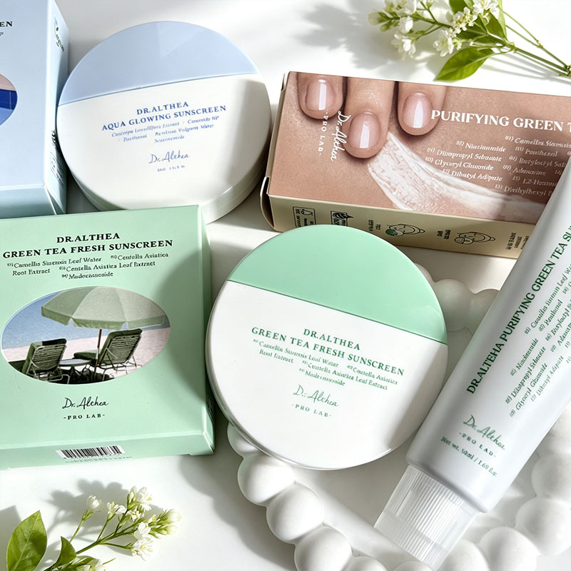Luxury Skincare Brands - Солнцезащитный гель Dr.Althea SPF50 с зеленым