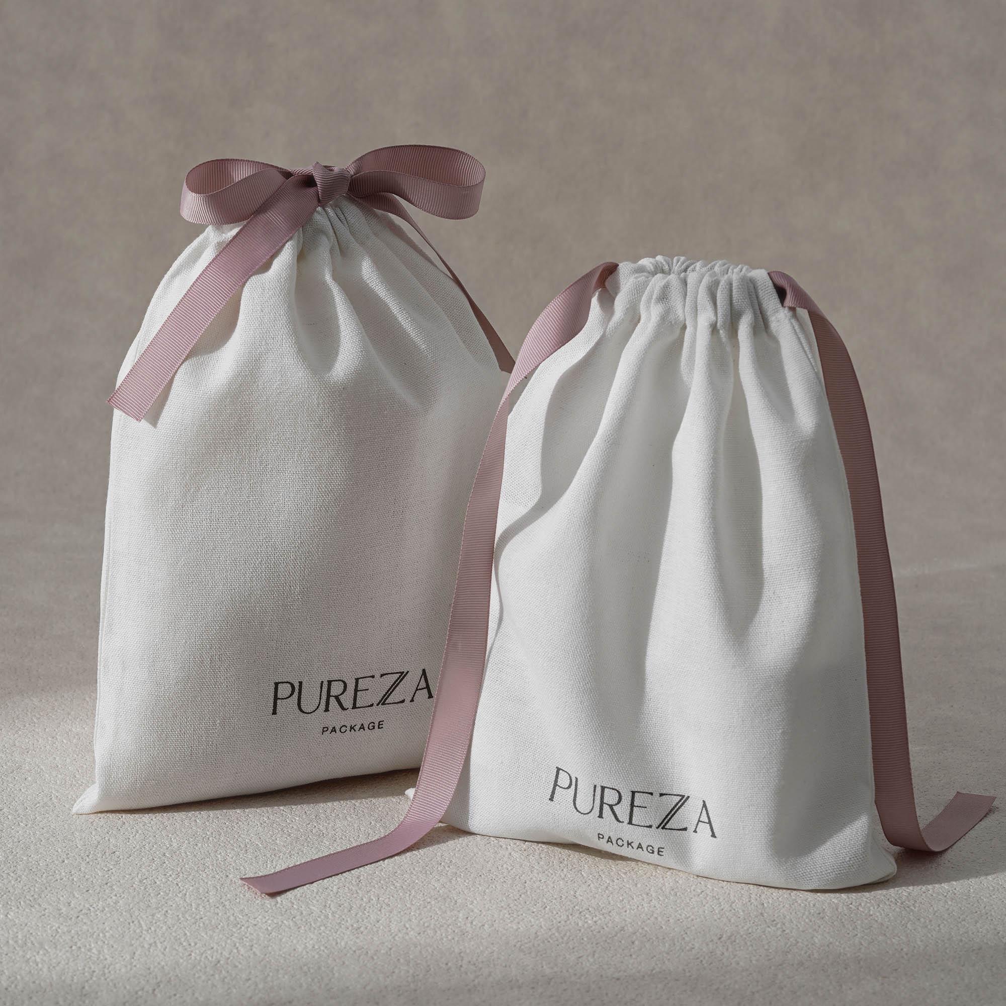 Хлопковый мешочек на шнурке, э – обзор и цена Luxury Skincare Packaging